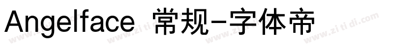 Angelface 常规字体转换